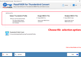 PassFixer Thunderbird Converter Software screenshot