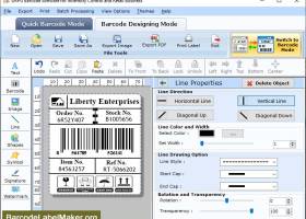 Barcode Label Printing Application screenshot