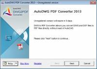 AutoDWG DWG to PDF Converter 2013 screenshot