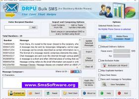 Online SMS BlackBerry screenshot