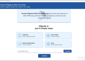 Aryson Pegasus Mail Converter Tool screenshot