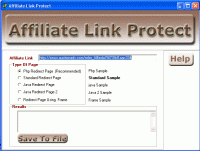 Affiliate Link Protect screenshot