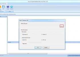 SQLite Database Repair Tool screenshot