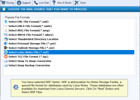 FixVare NSF to TGZ Converter screenshot