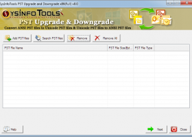 PST upgrade and Downgrade screenshot