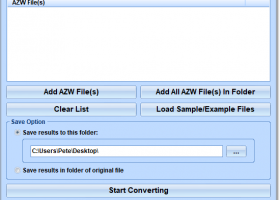 AZW3 To PDF Converter Software screenshot
