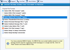 FixVare MBOX to MSG Converter screenshot