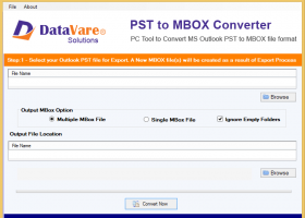 DataVare PST to MBOX Converter Expert screenshot