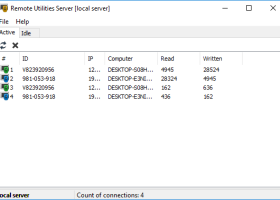 Remote Utilities Server screenshot