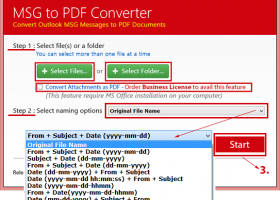 Outlook email save PDF screenshot