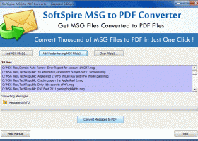 MSG to PDF screenshot