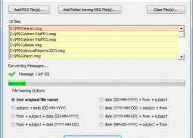 Copy MSG File to PDF screenshot