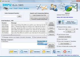 SMS Application screenshot