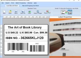 Library Barcode Making Application screenshot