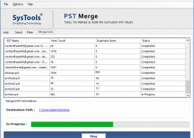 Merge Multiple PST Files screenshot