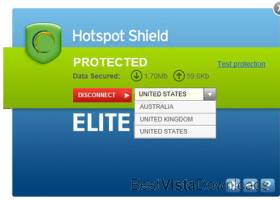 Hotspot Shield screenshot