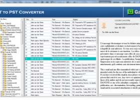 GainTools Gratuit OST en PST Convertisse screenshot