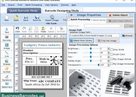 Retail Business Barcode Label Tool screenshot