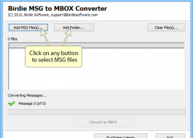 Convert MSG to MBOX screenshot
