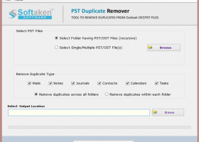 Softaken PST Duplicate Remover screenshot