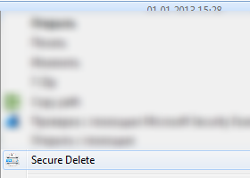 Secure Delete screenshot