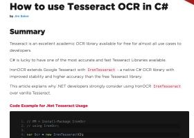 How to use Tesseract OCR in C# screenshot