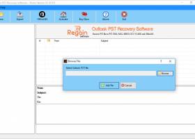 Regain Outlook PST Recovery Tool screenshot