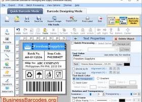 Packaging Barcodes Generator Tool screenshot