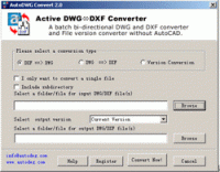 AutoDWG DWG DXF Converter  2008.10 screenshot