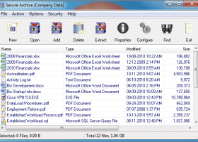 Secure Archive screenshot