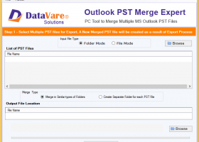 DataVare Outlook PST Merge Exprert screenshot