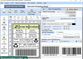 Linear Barcode Software screenshot