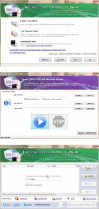 FlipBuilder DjVu to PDF (Freeware) screenshot