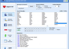 FCorp - Acronym Database screenshot