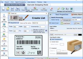 Inventory Barcode Maker Softwre screenshot