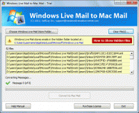 Windows Mail to Entourage converter screenshot