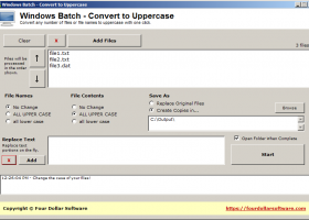 Batch Convert to Uppercase for Windows screenshot