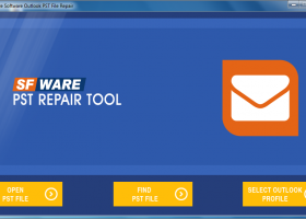 SFWare PST Repair Tool screenshot