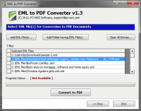 Convert Windows Live Mail to PDF screenshot