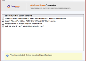 Datavare Address Book Converter screenshot