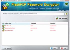 Password Decryptor for FlashFXP screenshot