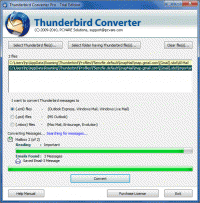 Convert Thunderbird to Live Mail screenshot