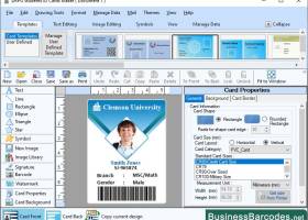 Software for Student ID Card screenshot