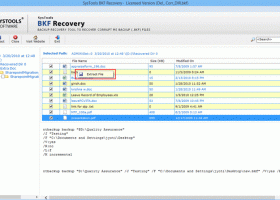 Corrupt BKF File Recovery screenshot