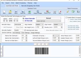 Inventory Barcode Making Application screenshot
