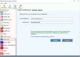 GMX Mail Backup screenshot