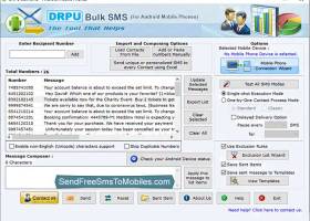 Send Free SMS Android Mobile screenshot