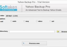 Yahoo backup Pro Software screenshot
