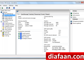 Diafaan SMS Server - full edition screenshot