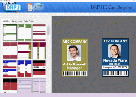 Excel Bulk ID Badges Designing Software screenshot